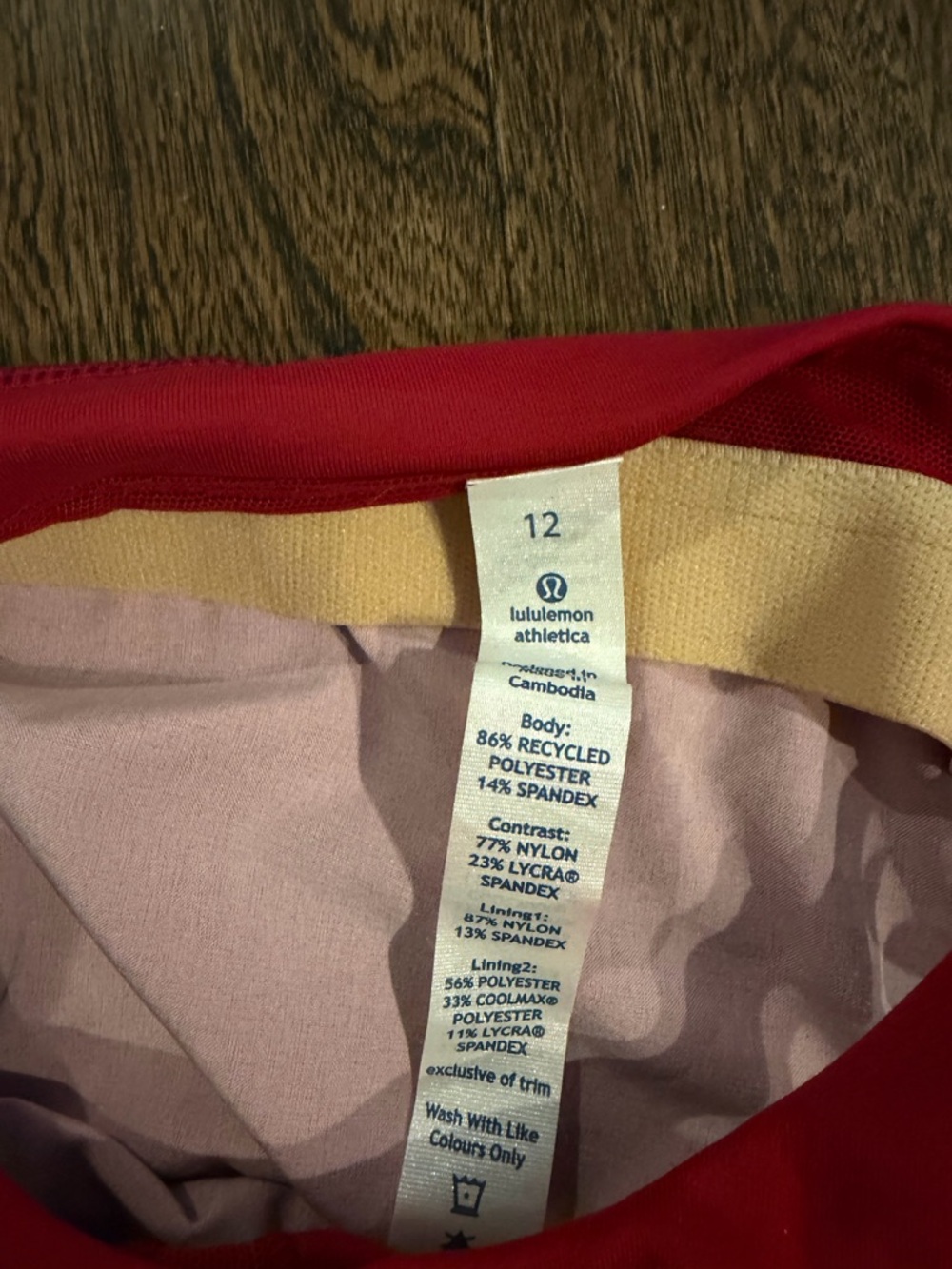 lululemon Red Racerback Tank - Picture 3 of 3